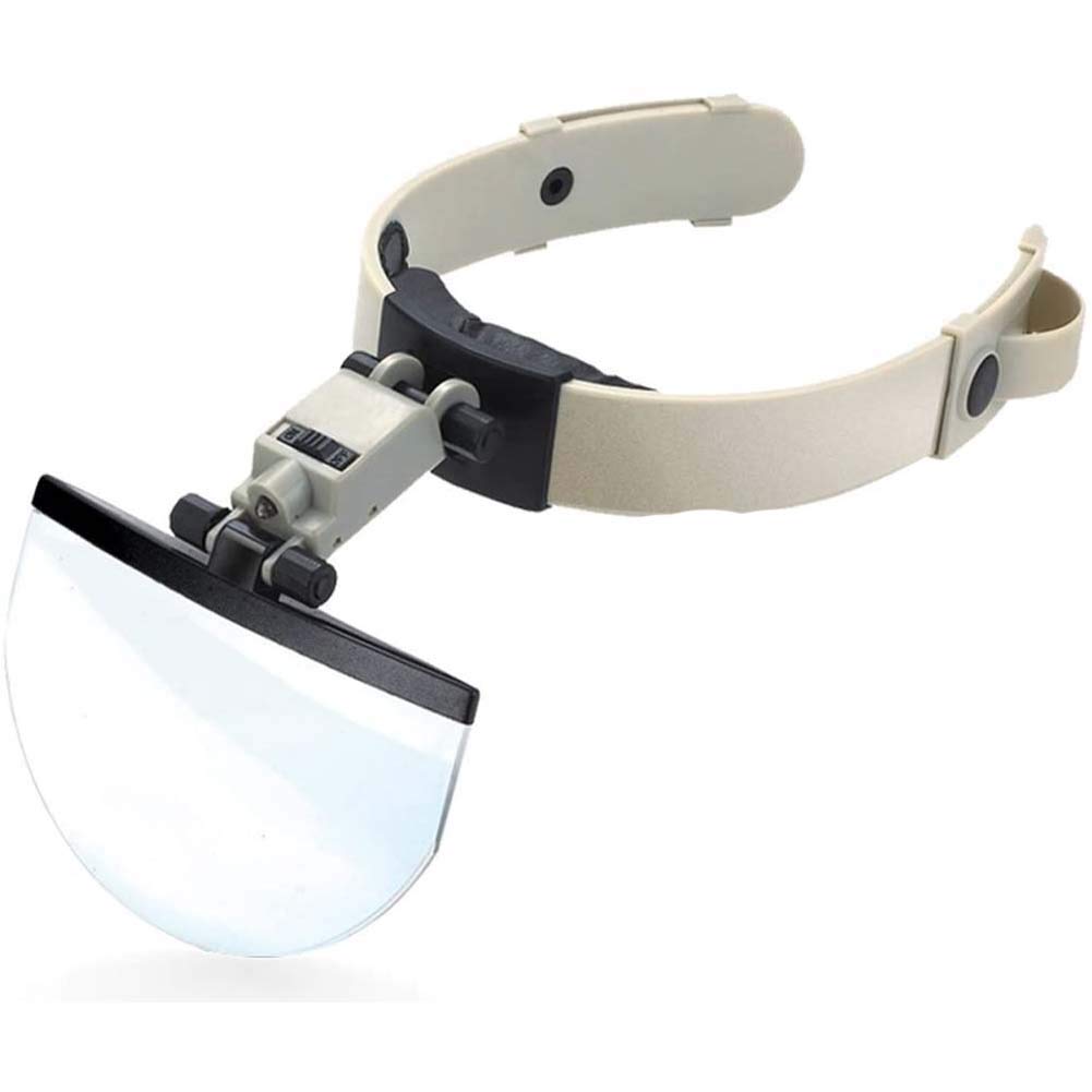 asdchZen Magnifier,2X,3.8X,4.5X,5.5X Head-Mounted Magnifying Glass With Light,Head-Mounted Amplifier Handsfree Reading Magnifying Glasses,'S Loupe Glasses