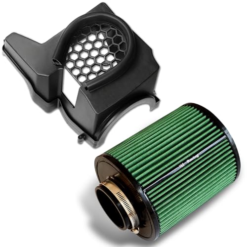 High Performance Air Filter&Air Intake Cover Box Compatible with 2009-2018 Ford Focus ST RS Ford Focus St MK3 MK3.5 Engine Air Filter Parts Accessories,Washable And Reusable,Engine Air Filter And Co