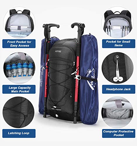 Homiee 45L Hiking Backpack Lightweight Travel Backpack Outdoor Camping Daypack For Men Women #TOP1