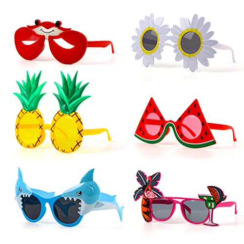 Suloli Party Sunglasses - 6 Pairs Novelty Eyeglasses