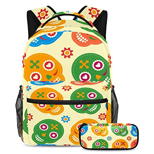 Sac à dos école à motif papillon pour le lycée et l'université