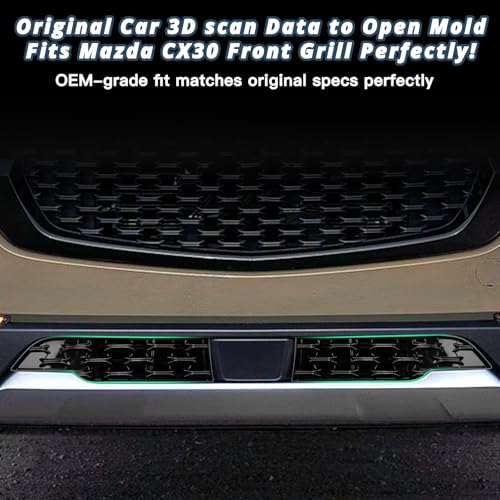Image of 2023-2026 CX50 Front Grill Mesh Inserts Trims for 2026 Mazda CX-50 Accessories ABS Material Front Grille Guard Compatible with 2023 2024 2025 2026 Mazda CX50(2PCS /Sets)