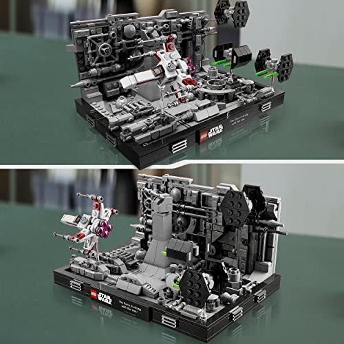 LEGO 75329 Star Wars Death Star Trench Run Diorama Set, baubares Modell für Erwachsene mit Luke Skywalkers X-Wing… – Bild 3