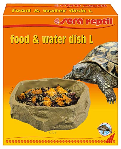 sera reptil food/water dish L - Futter- und Trinkschale für Reptilien und Amphibien, beige, large