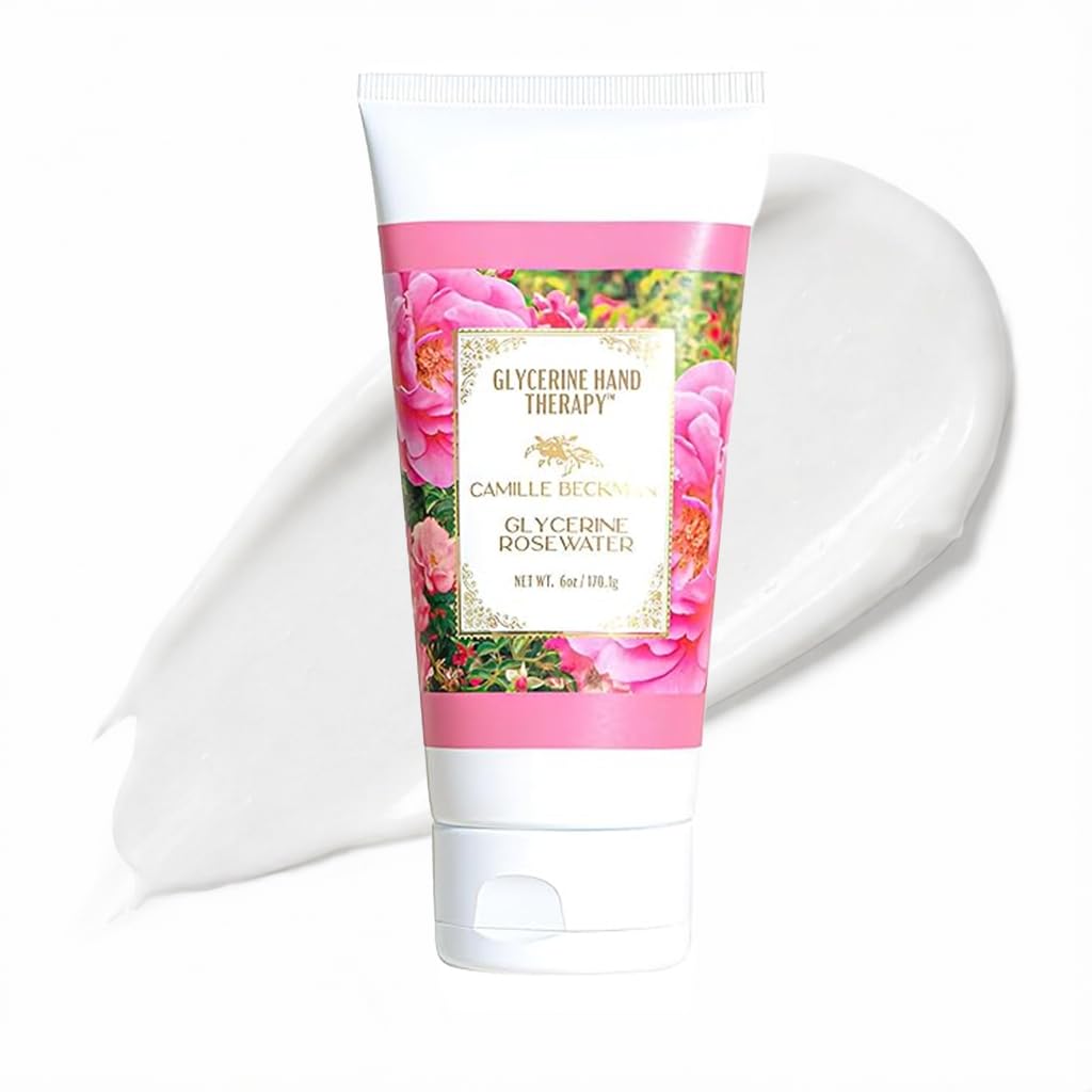 Camille Beckman Glycerine Hand Therapy Cream, Glycerine Rosewater, 6 Ounce