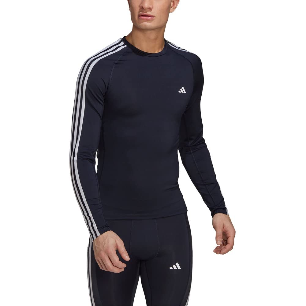 adidas Tf 3s LS Tee Maglietta a Maniche Lunghe Uomo