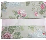 lenzuola matrimoniali ricamate a mano prezzi Lenzuolo sopra cm 240x290 celeste con balza dritta cm 10 fantasia