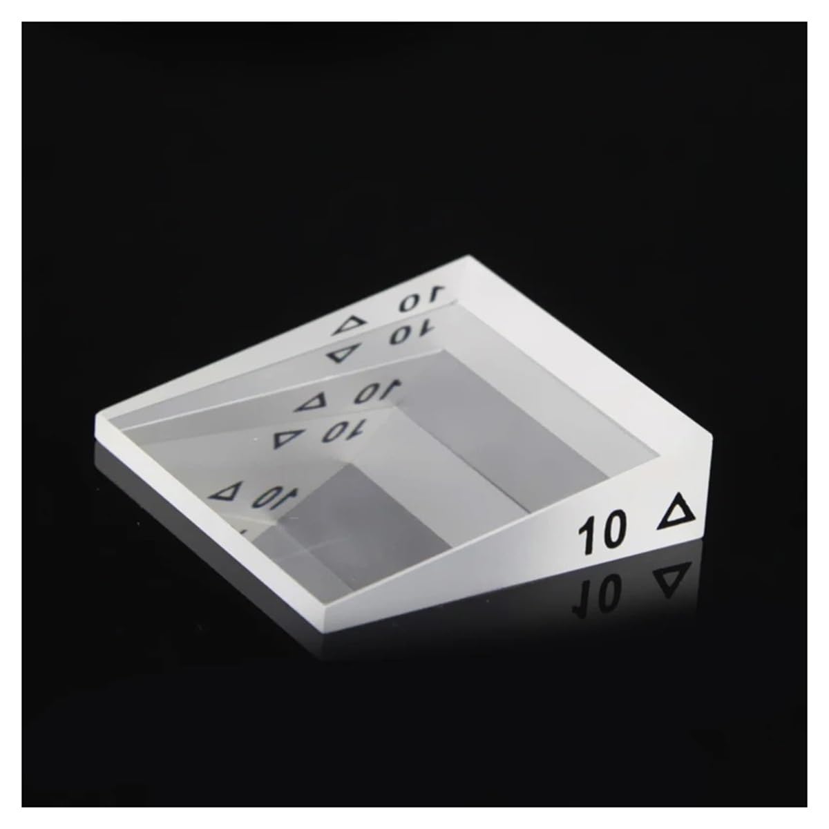 Prismen & Kaleidoskope Prisma 10 Grad 40 mm Hochpräzises ophthalmologisches Strabismus-Korrekturrechtwinkliges Prisma Optik-Kits für den naturwissenschaftlichen Unterri