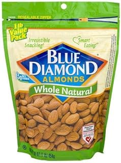 Blue Diamond Whole Natural Almonds (Pack of 4)