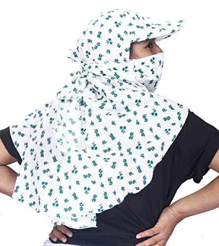 Image of Kavach Ready-to-wear Printed Fashionable full face covering comfortable soft Mask Scarf for pollution sun dust heat protection in summer