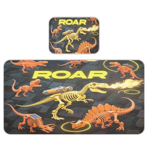 Miaozhen Kühlende Baby-Matratze Roboter-Dinosaurier 71,1x132,1cm