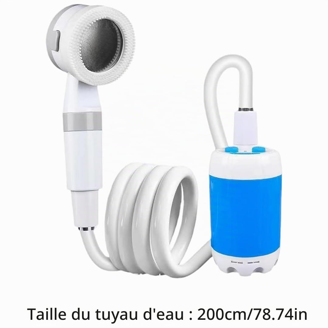 MEIION Cozidia Douche Portable Rechargeable électrique pour Bain d'extérieur, idéal pour Camping, dortoir extérieur et pour Les Animaux de Compagnie, avec démarrage Simple Auto - amorçante