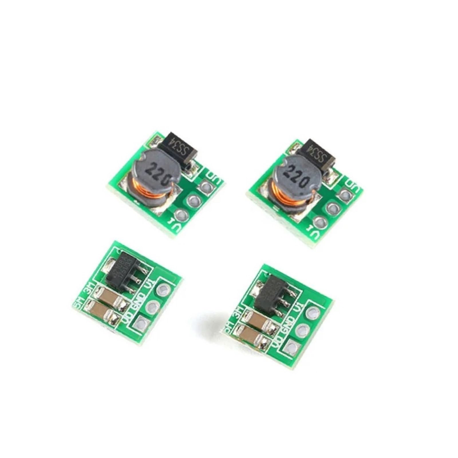 5PCS DC-DC 0.9-3.3V to 3. 500mA .9-5V to 5V Step Up Boost Power Module DC to for Voltage Converter(5V)