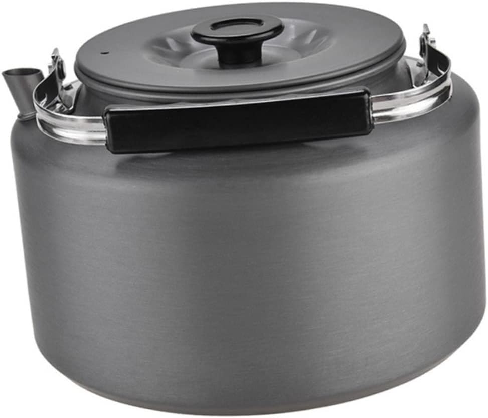 ibasenice Outdoor Camping Tea Kettle Lightweight Portable Water Pot for Hiking Boiling and Picnic Use Heat-insulated Handle for Easy Pouring and Durability