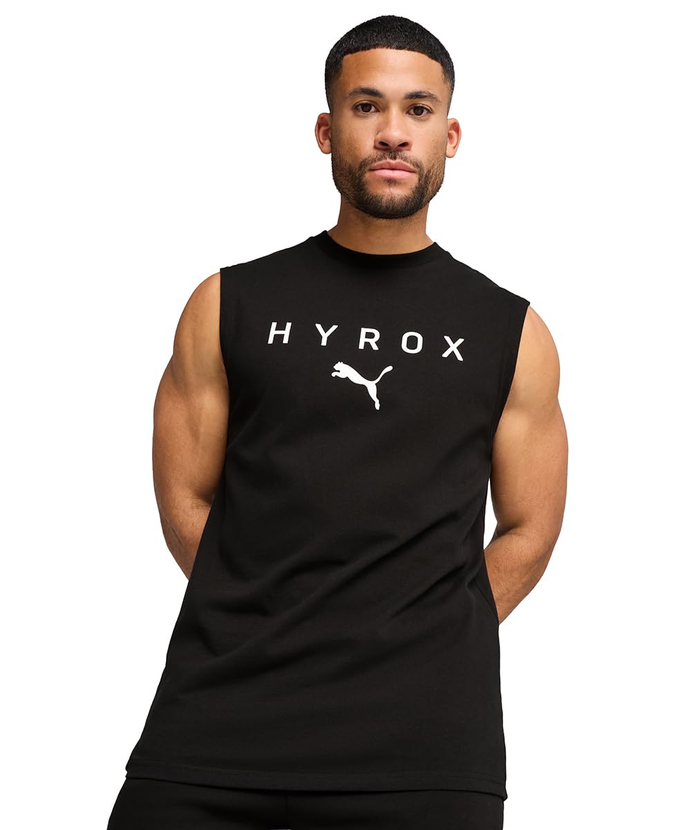 PUMA Canotta x HYROX Cut-off da Uomo M Black