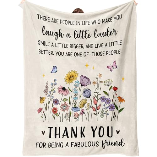 Flpoxzd Best Friends Blanket, Friendship Gifts for Women, Best Friend Birthday Gifts for Women,...