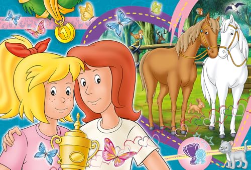 Schmidt Spiele Blocksberg Bibi und Tina-Puzzle Infantil (100 Piezas), diseño de Caballos, Color...