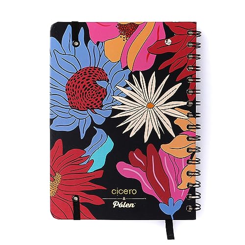 Agenda Planner Wire-O 2024 Pólen Semanal Notas A5 Tropicália Preto, Cicero