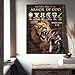 Christian Canvas Wall Art Armor of God Bible Verses Picture Print Painting Canvas Wall Decor Warrior Lion Scripture Quote Sign Framed Artwork for Living Room Bedroom 12