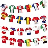 Banderas del mundo guirnalda de pancartas con banderas del mundo de 3 piezas 49 decoraciones de fiesta alrededor país para 2026 5 91 × 5 87 pulgadas de país pancarta alrededor