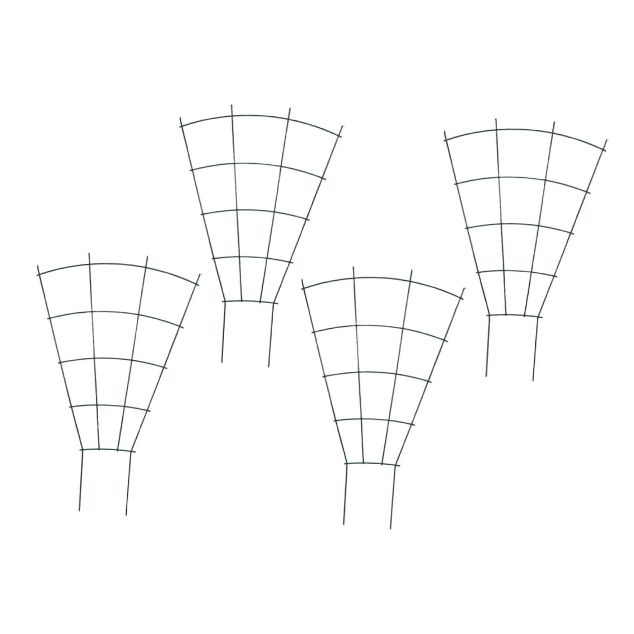 Tuteur métal pour plantes grimpantes Hemobllo lot de 4 treillis de jardin robuste