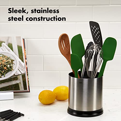 OXO Good Grips Stainless Steel Rotating Utensil Holder BestValueDealz