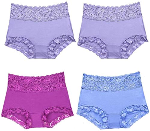 Sous-vêtements modaux femmes taille L avec entrejambe soie et dentelle