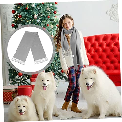 Didiseaon 1pc Imitation Cashmere Boy Girl Scarf Solid Color Neckerchief for Boys and Girls Soft and Warm Accessory for Daily Wear and Outdoor Activities4