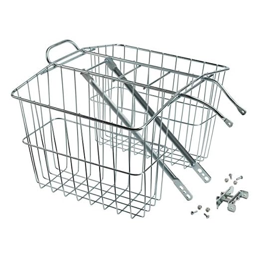 Wald 520 Rear Twin Bicycle Carrier Basket (13.5 x 6.25 x 11)