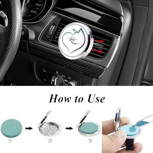 Diffuseur de voiture pour grille d'aération à 10 recharges