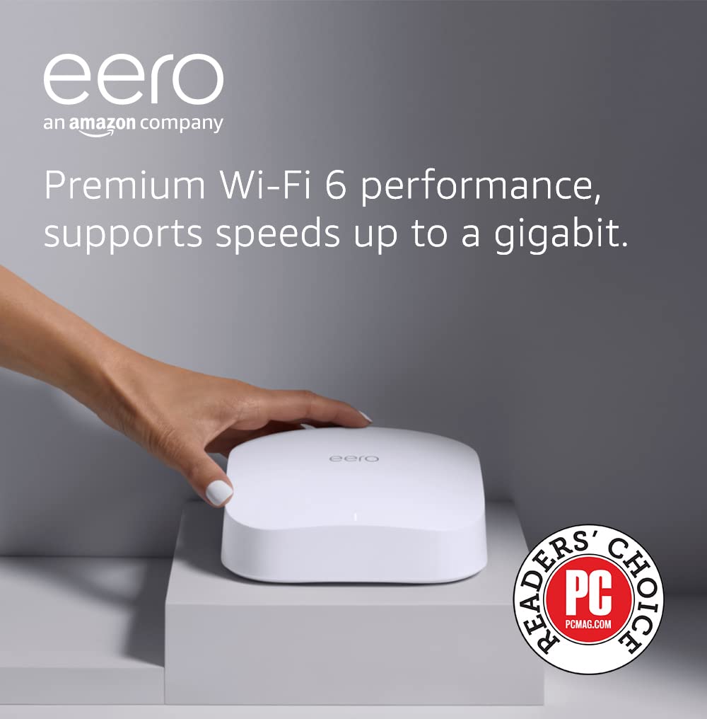 Buy Amazon eero Pro 6 mesh WiFi 6 router system builtin Zigbee