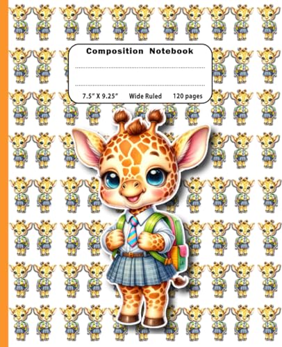 Wide Ruled Composition Notebook: Cute Aesthetic Notebook, for Writing & Doodling - Back to School Notebook for Girls - Teens - Boys & Students