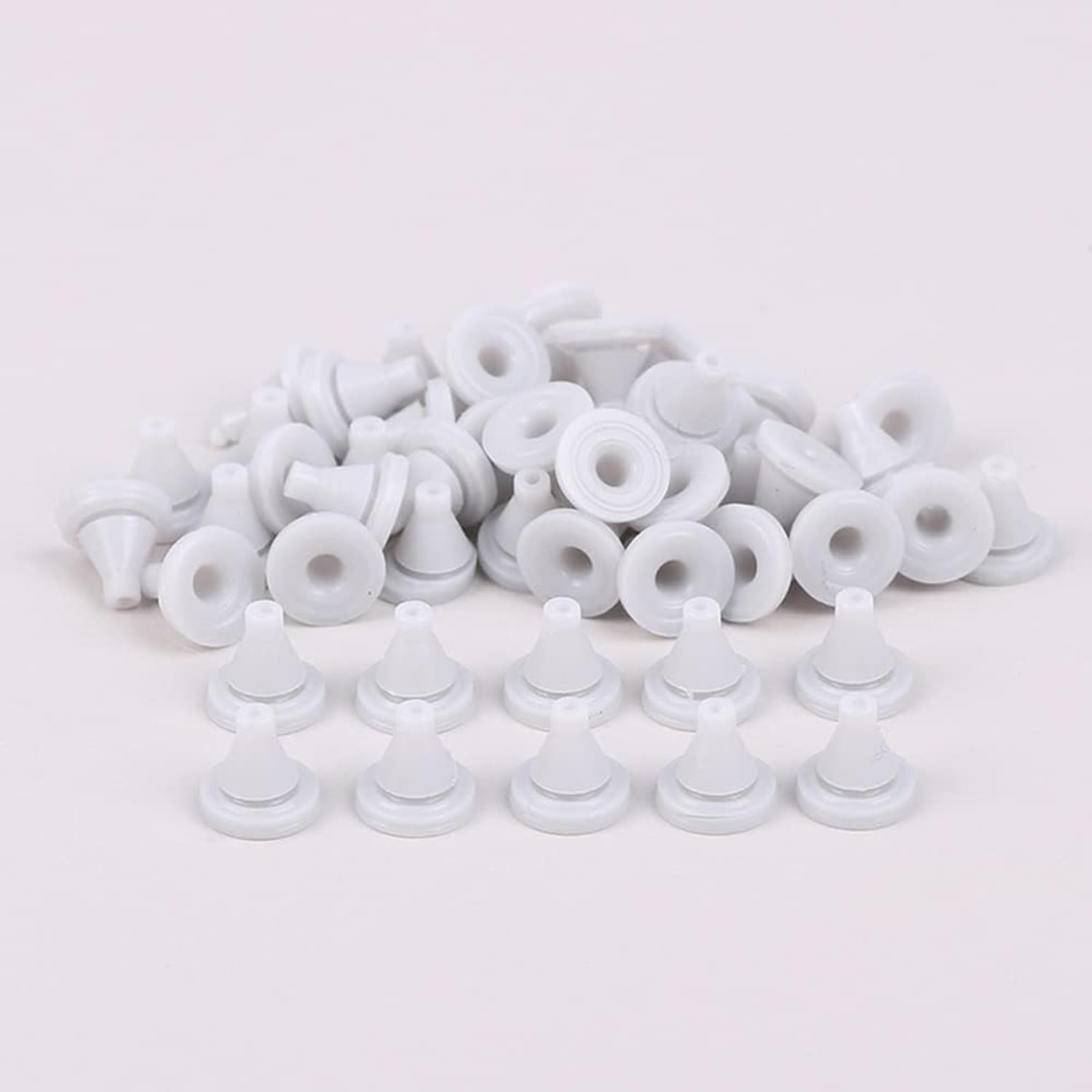 50 Ugelli Per Soffione Doccia Sostitutivi Per Foro Di Spruzzo Ugello In Silicone Beccuccio Per Irrigatore Punte Rotonde Parti Di Riparazione Per Soffione Doccia (Gel di silice)