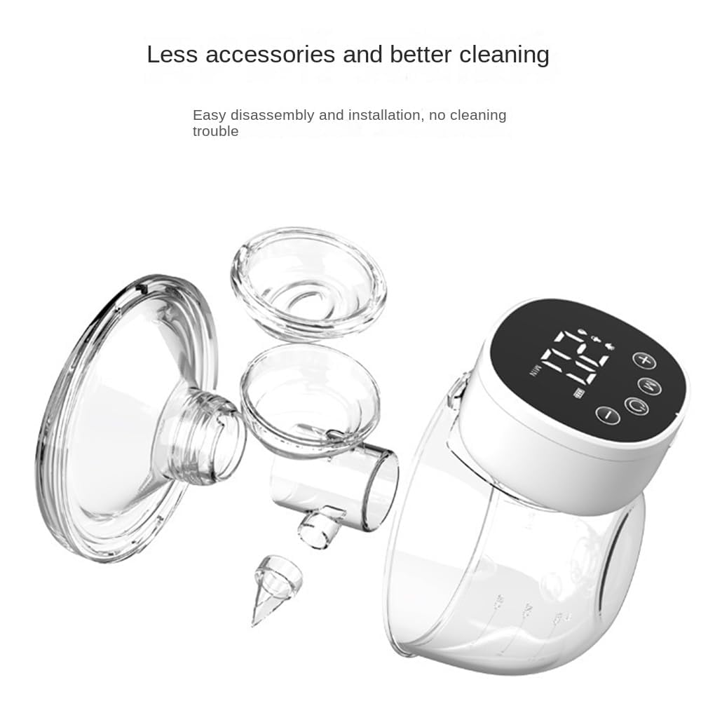 Wearable Portable Electric Breast Pump for Baby, 2Pcs Smart Double Breast Pump, 3 Modes & 9 Levels Quiet Breastfeeding,2PCS