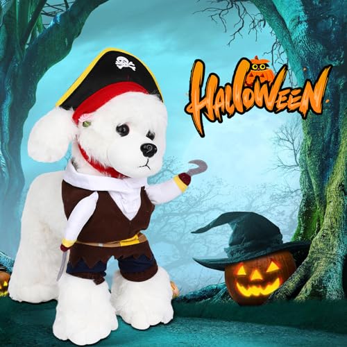 Gobwcot DOG PIRATE COSTUME Funny Dog Cat Clothes Outfit Pet Halloween Cosplay Costumes Dress thumb #7
