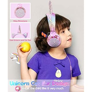 SVYHUOK Casque Licorne Audio Enfant avec Oreilles de Chat Casque Filaire Léger Confortable avec Micro pour Filles… - Les Beatles, Paul McCartney, John Lennon, RIngo Starr, George Harrison SVYHUOK Casque Licorne Audio Enfant avec Oreilles de Chat Casque Filaire Léger Confortable avec Micro pour Filles… – Image 2