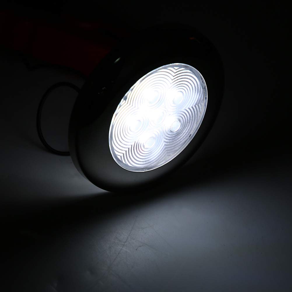 Innenbeleuchtung Des Bootes Innenleuchte LED Innen/Außen Gehweglicht Weißes Licht 12V DC 6PCS Yacht Marine Boot Für Boote RV Campers Versiegelte Bootskabinenleuchten (ITC)