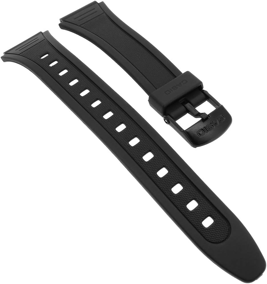 Casio Watch Strap watchband Resin Band Black 18mm W-201-1AVEF W-201 W-201G-9