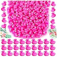 100 Pcs Flamingo Tiny Ducks Mini Resin Flamingo Ducks Tiny Ducks Mini Figurine Flamingo Toys for Craft Home Dollhouse Ornament