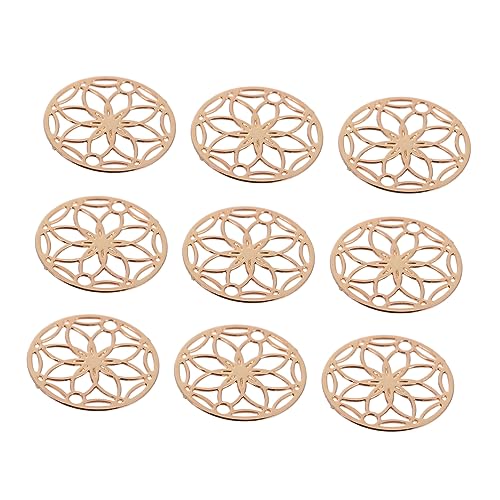 Pendentifs en cuivre beige pour personnaliser vos bracelets lors d'ateliers