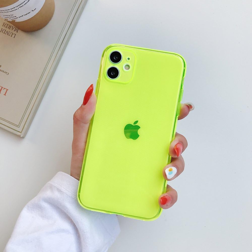 イエロー iPhone用ケース MagSafe対応iPhone 17シリコーンケース - ネオンイエロー