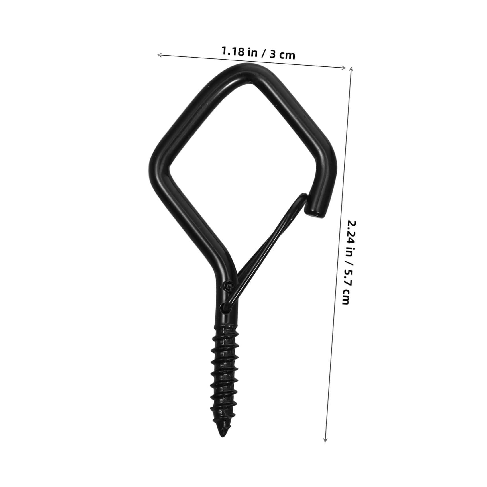 STOBAZA Diamond Shape Screw Hooks 10pcs for Outdoor Use Ceiling and String Lights Hanging