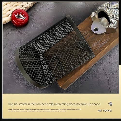 Décapsuleur magnétique de qualité supérieure en bois sculpté et finitions silver - 8