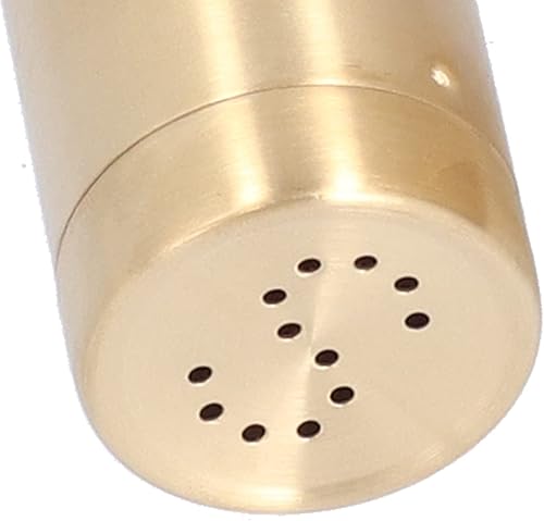 Miniatura 6 de 2 saleros y pimenteros dorados, salero y pimentero dorado, cocteleros de especias de acero inoxidable, frasco de condimentos con tapa, ideal para