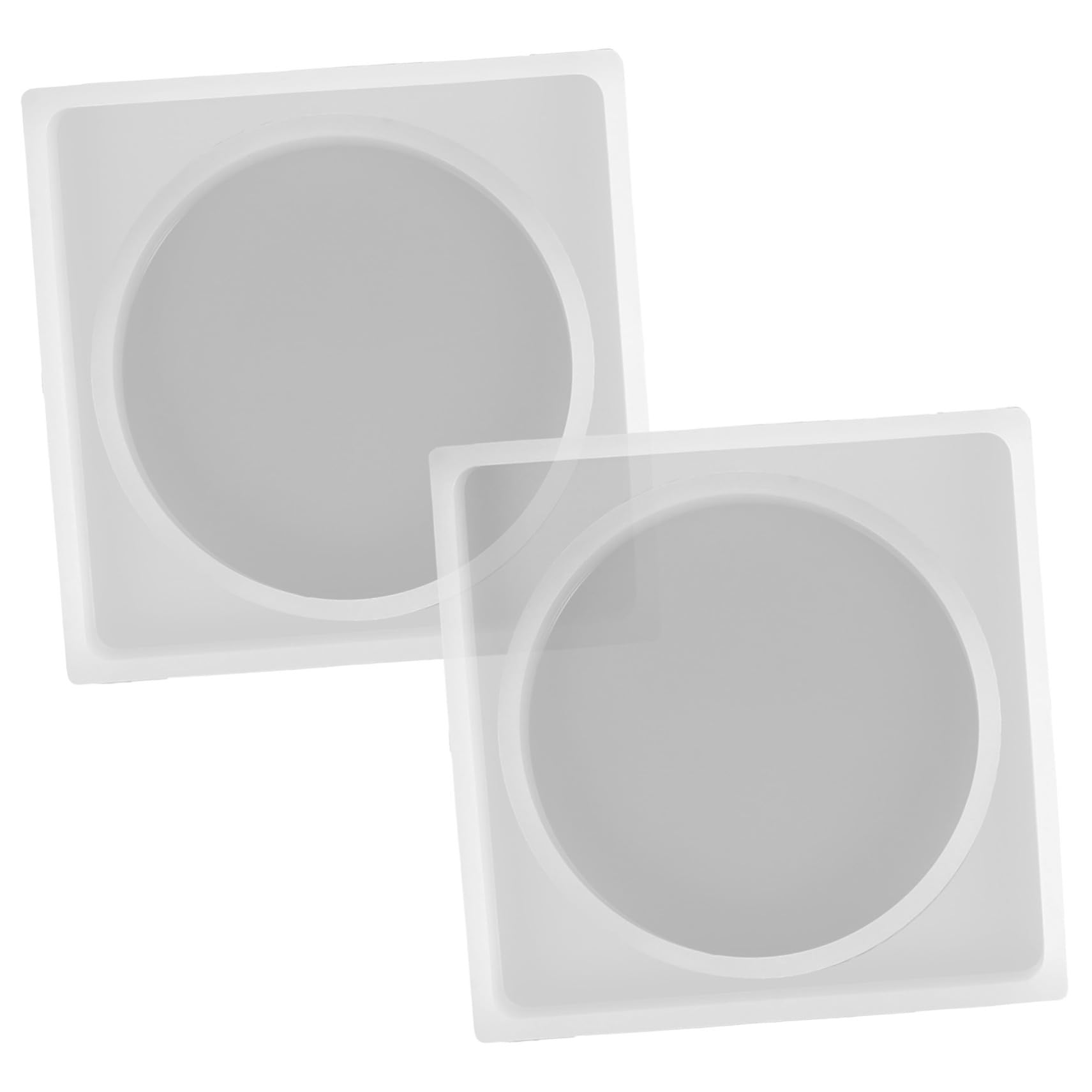 Gadpiparty 4 Sätze Harz Coaster Formen Untersetzer Formen Cup Coaster Handwerk Cup-pad-form Untersetzerformen Für Harzguss Untersetzerformen Für Epoxidharz Tassenform Kieselgel 4 Stück * 4