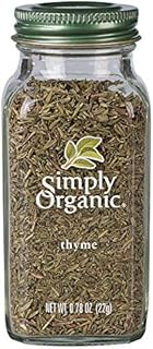 Simply Organic Whole Thyme Leaf, Certified Organic | 0.78 oz | Thymus vulgaris L.