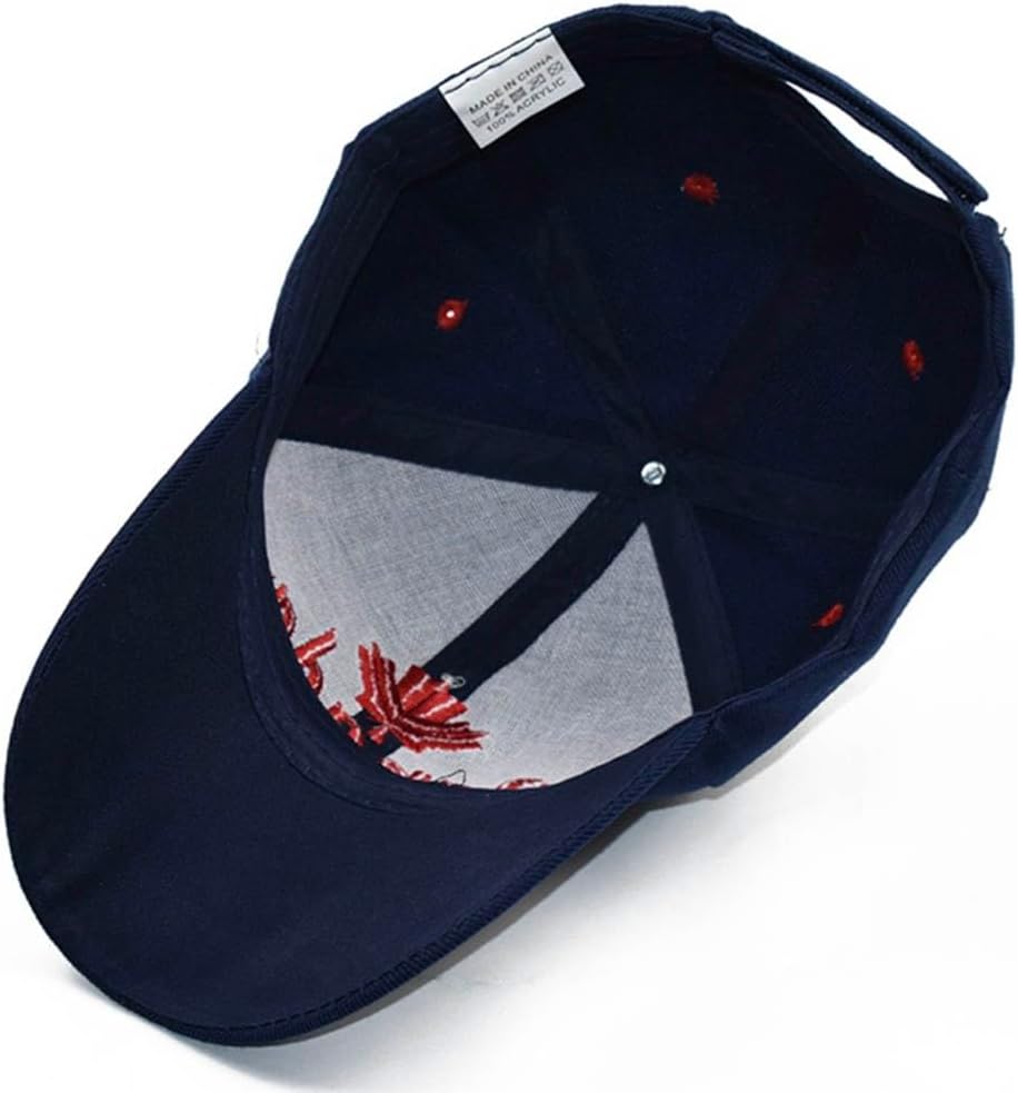 2 Pcs Canada Baseball Caps Embroidered Maple Leaf Baseball Hat Adjustable Golf Hat for Men Women Canada Souvenirs - Image 4
