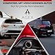 AGEX Mittelschalldämpfer MSD Attrappe für den VW Golf VII GTI TCR ab 2018 | Edelstahl gebürstet | Auspuffanlage Sportauspuff | Golf 7
