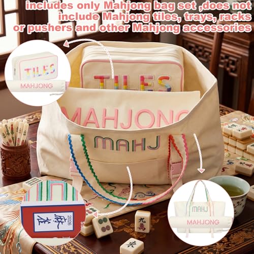 Set de 3 Bolsas para Mahjong Americano miniatura 5