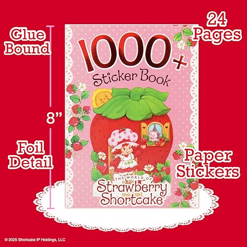 image for Horizon Group USA Strawberry Shortcake 1,000+ Sticker Book, Cute Stick